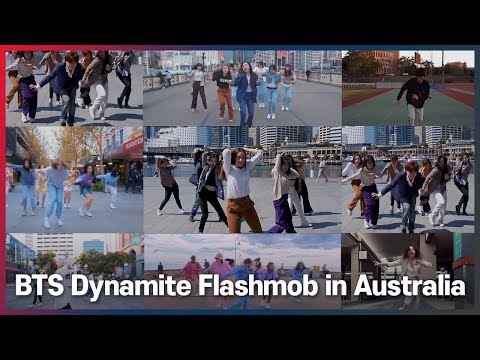 BTS Dynamite Flashmob in Australia