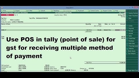 Pos Invoicing with GST in Tally ERP | Point of Sales | POS इनवॉइस WITH जीएसटी इन टैली