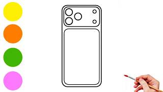 How To Draw An Apple Iphone 17 Pro Max Step By Step For Kids