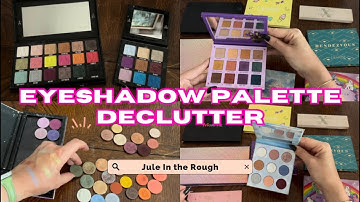 Makeup Declutter 2023 | Eye Shadow Palettes and Single Shadows!