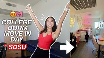COLLEGE DORM MOVE IN DAY *freshman year @ SDSU*