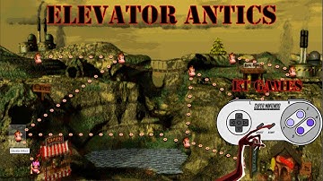 Donkey Kong Country 101% - Elevator Antics - COMPLETE MAPS WITH ALL ITEMS (COM TODOS OS ITENS)