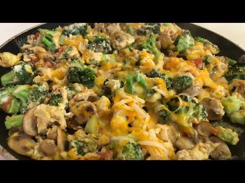 Zucchini Noodles And Scrambled Eggs
