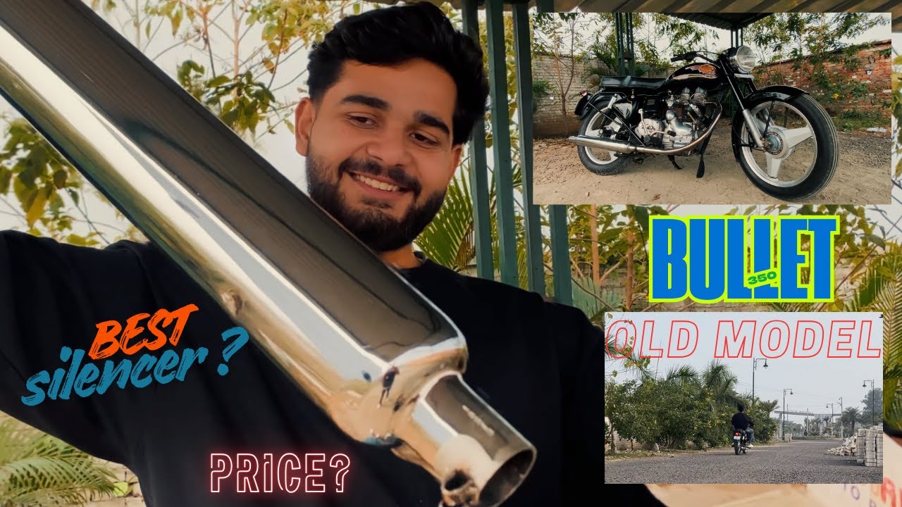 LONG BOTTLE (bada punjab ) SILENCER  | old model bullet standard 350 | sound check ?? | urp 4040 |