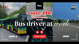 BUS LINE: 146 BORANTA, BUS DRIVER AT WORK, CABVIEW [4K], POV SOLARIS URBINO 18, MPK, ZTM