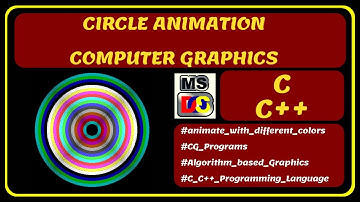 Computer Graphics code in C/C++ | Circle Colors Animation