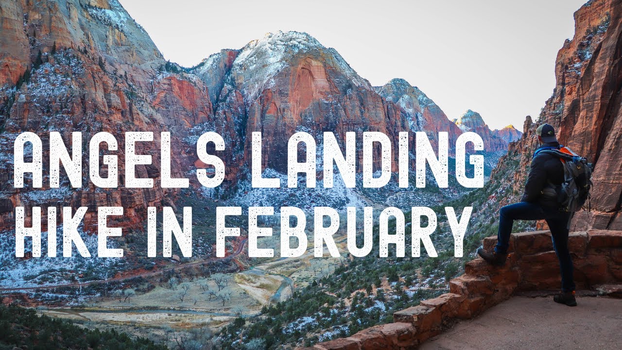 Angels Landing Trail in February? Bad idea. - YouTube