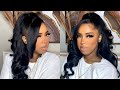 How To Half Up Half Down | Natural Hair |  Clip Ins | 90s Inspired