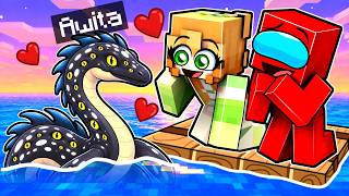Me Converti en Un LEVIATHAN BEBE en Una Balsa en Minecraft