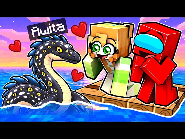 Me Converti en Un LEVIATHAN BEBE en Una Balsa en Minecraft!