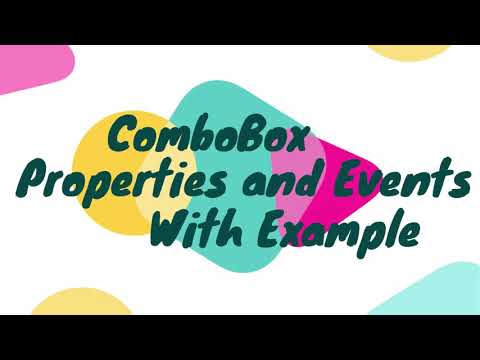 ComboBox properties and events | Lesson - 59 | C# in Hindi