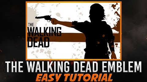 Black Ops 3 - The Walking Dead Emblem Tutorial (easy walk through)