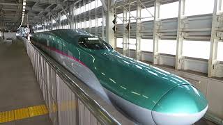 JR東北新幹線E5系はやぶさ 新青森駅発車 JR East Tohoku Shinkansen "Hayabusa"