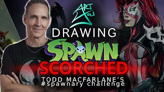SCORCHED SPAWN PART 3 | Todd McFarlane & Image Comics | Drawing The Scorched Team for #spawnuary
