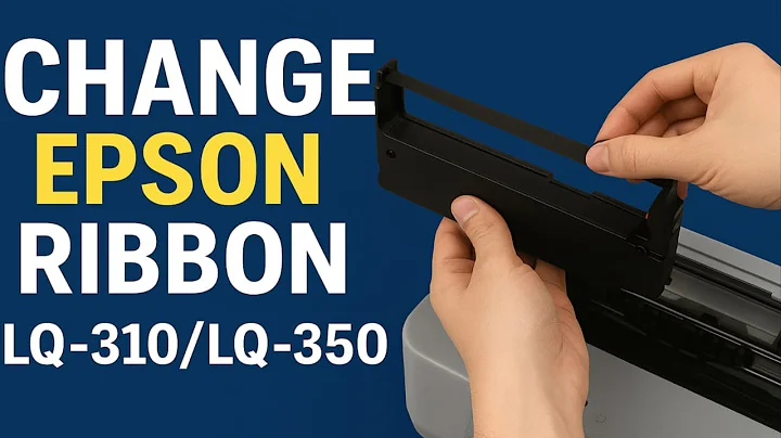 How to change ribbon on Epson printer | Epson LQ 310,350