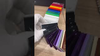 Jumei acrylic JM brand Sample color chain color swatch for customers to chose color from