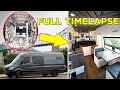 Van Build TIME LAPSE | DIY Sprinter Conversion in 8 Minutes..(Start to Finish)