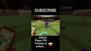 ....Mobile Player FPS PROBLEM IS Solved.... ❤️‍🩹 [ 1 FPS to 250 FPS Code Cracked ] #minecraft #viral