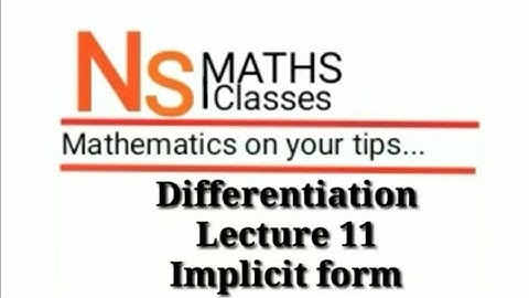 Differentiation , class 12th , lecture 11