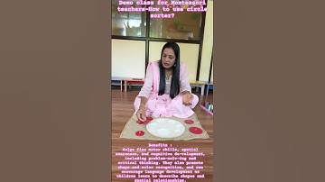 Demo class for Montessori teachers- usage of circle sorter.