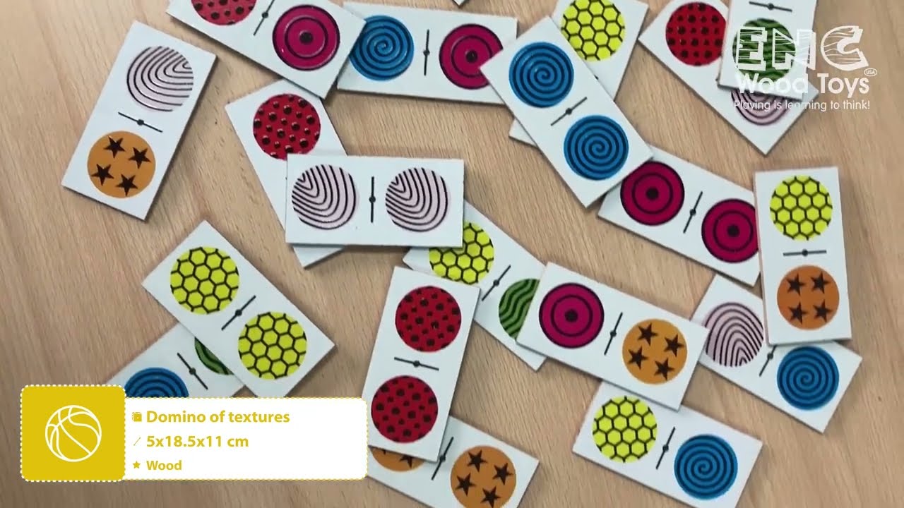 Domino of textures - ENC WOOD TOYS