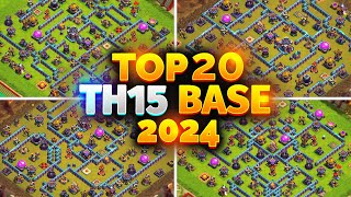 TOP 20 TH15 Base Link 2024 | New BEST Town Hall 15 (War/Trophy/CWL) Base | Clash Of Clans