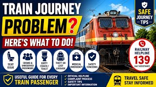Train Journey Problem Solution Guide 2026 | Rail Yatra Safety Tips & Complaint Process| Railway Help