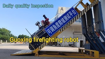 Guoxing firefighting robot daily test-RXR-MC100BGD