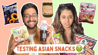 Tasting Asian Snacks with @aishmrj 🤢 #TestedByShivesh