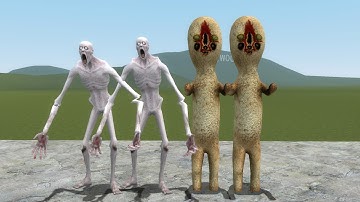 SCP-096:SL VS SCP-173:SL!!! Garrys Mod Sandbox