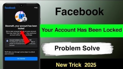 Facebook Account Locked Hai/Facebook Account Locked To Unlock Kaise Karen 2025#facebook