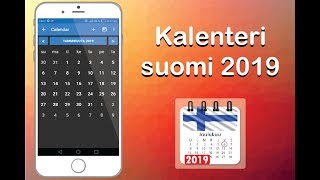 App Kalentri Suomi 2019 screenshot 1