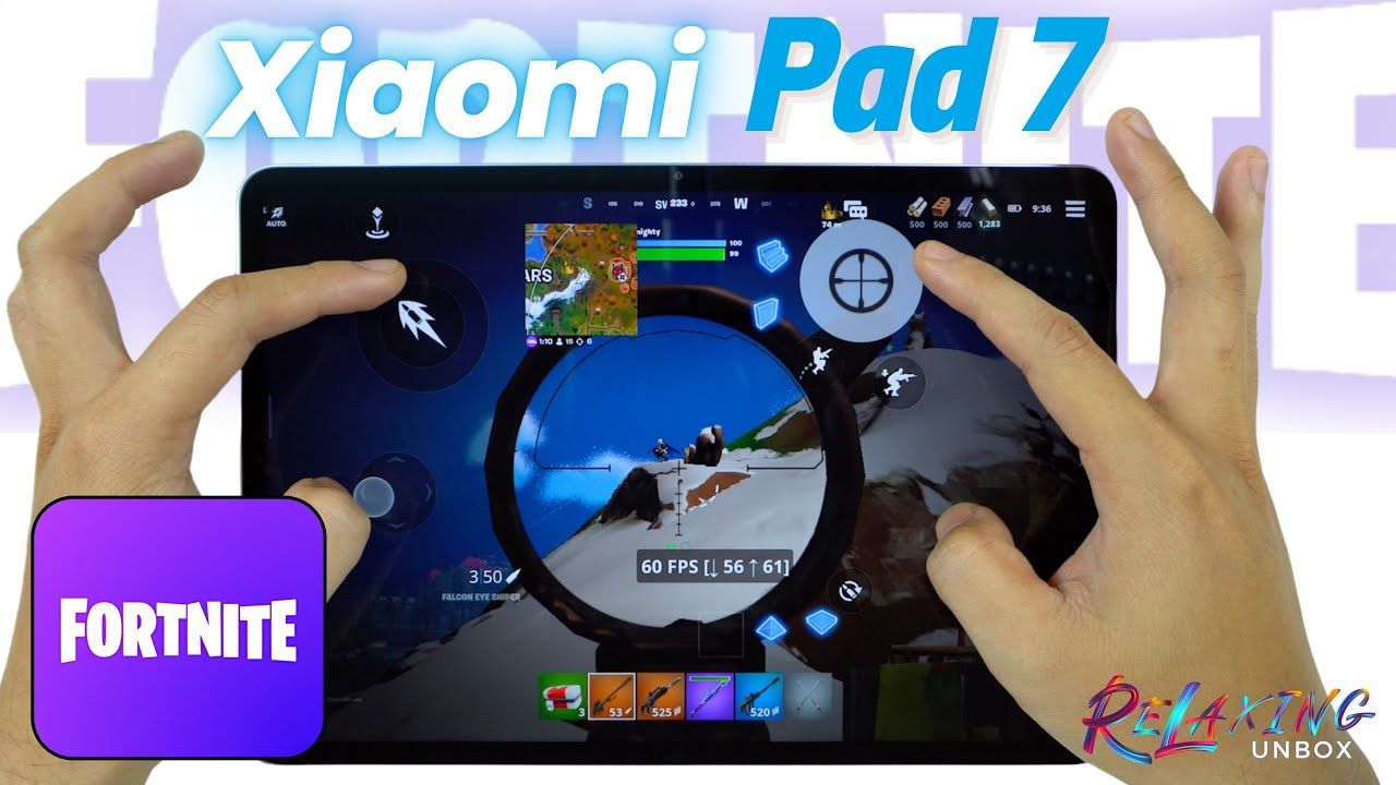 Xiaomi Pad 7 Fortnite Mobile Gaming review | FPS & Battery Drain test
