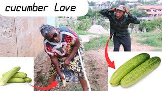 Eeei 🤣 See how 95 Years  old lady Use  Cucumber ...? finger herself