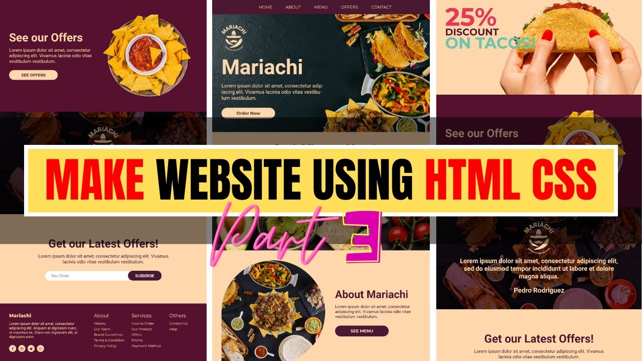 How to make website using Html and Css in vs code | Step by Step ...