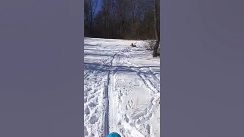 Sled riding