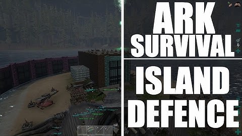 ISLAND BASE DEFENCE - Ark Survival Raid - Primitive plus Server WAR - (xbox official pvp)