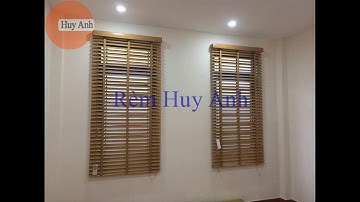 Rèm gỗ thông tuyết cao cấp Gracehome - Pilano: Rèm Huy Anh