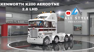 American Truck Simulator (v 1.48) Kenworth K200 Aerodyne Mega Tuning + open Pipe sound