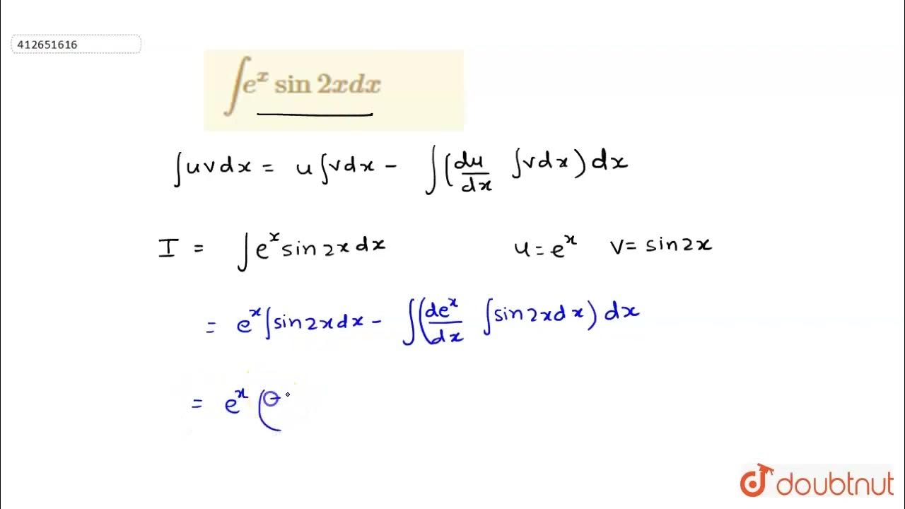 int-e-x-sin-2x-dx-class-12-integrals-maths-doubtnut-youtube