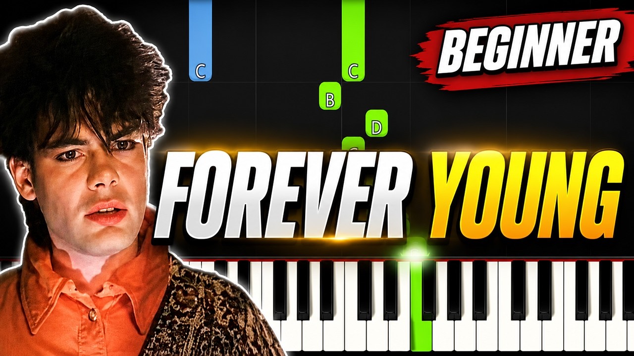 Forever Young – Chorus Piano Tutorial (EASY BEGINNER) 🎹 | Alphaville