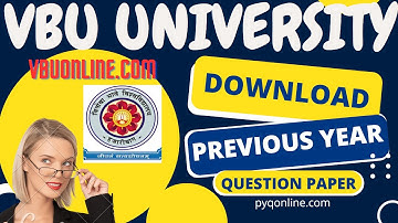VBU University Jharkhand Previous Year Question Paper Free Download I VBUONLINE.COM