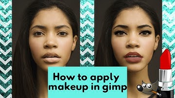 How to apply makeup in Gimp
