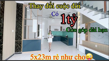 ✅TOP Mẫu nhà Rộng đẹp Sổ Hồng giá Rẻ là ĐÂY!5x23m đẹp như Tranh Vẽ có 1tỷ còn hỗ trợ góp dài hạn