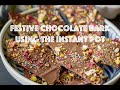 Festive chocolate bark using the instant pot