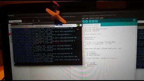 Arduino SG-90 Servo controlled by ROS in Linux terminal