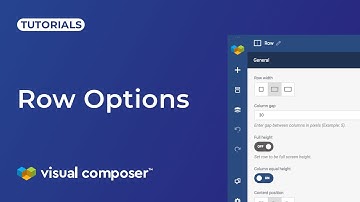 Visual Composer Website Builder Row Options Tutorial