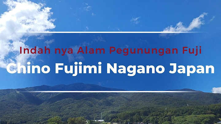 Indah nya alam pegunungan Jepang