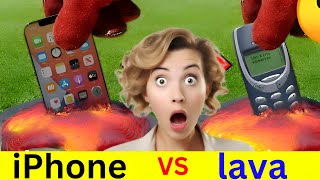 lava vs iPhone reaction video 😮I lava vs objects