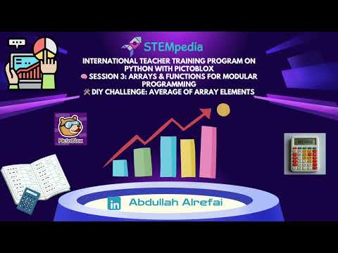 Average Calculator with Python | International Teacher Training Program | PictoBlox